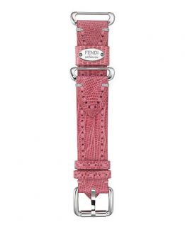 Fendi Watch Strap, Womens Selleria Pink Teju Lizard Leather TS18R07S