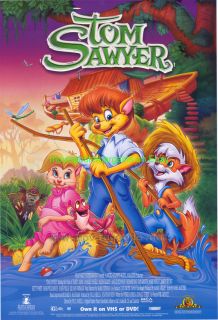 Tom Sawyer Movie Poster Original 27x40 Animation 2000