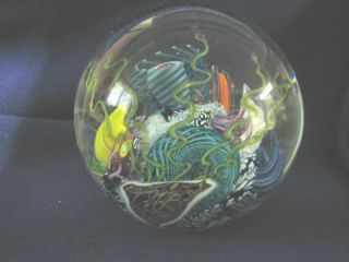 1995 Mark Eckstrand Under Sea Paperweight