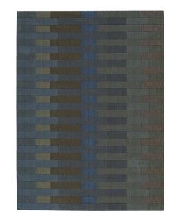 Loom Select Linear Blocks LS06 Slate 7 9 x 10 10   Rugs