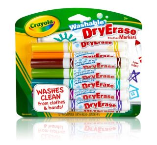 Count Crayola Hallmark Assorted Washable Dry Erase Markers New