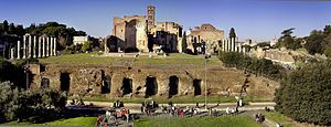 Temple of Venus and Roma seen from the