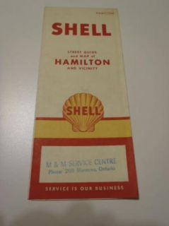 Oil Road Map of Hamilton M M Service Centre Marmora Ontario