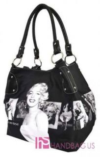 Licensed Marilyn Monroe Signature Product Bucket Hobo Purse Bag