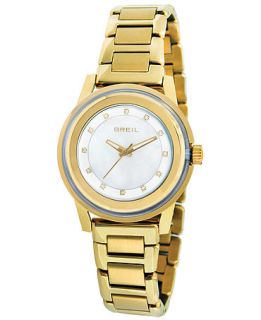 Breil Watch, Womens Gold Ion Plated Stainless Steel Bracelet 41mm