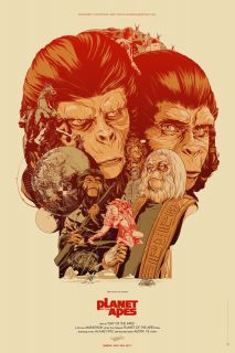 Martin Ansin Planet of The Apes Mondo Movie Poster Print Original Art