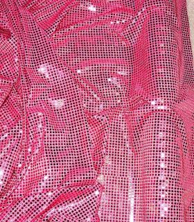 Sequin Knit Stretch Fabric Pink by The Yard