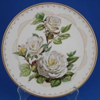 Edward Marshall Boehm White Lightnin Plate Ltd Ed Roses Rose