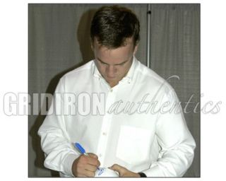 Peyton Manning Autographed Indianapolis Colts White Panel Team Logo