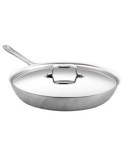 All Clad BD5 Covered French Skillet, 13 Brushed Stainless Steel