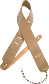MARTIN® 2 1/2 DELUXE GENUINE LEATHER GUITAR STRAP (NATURAL) 18AMS2N
