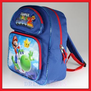 Super Mario Bros Flying Yoshi 14 Backpack Bag Boys