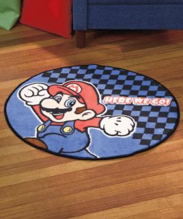 Super Mario Bros Officially Licensed Character Rug Playroom Den