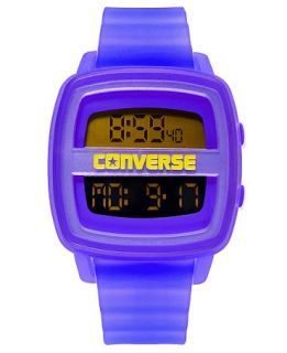 Converse Watch, Unisex Digital 1908 Remix Blue Translucent Plastic