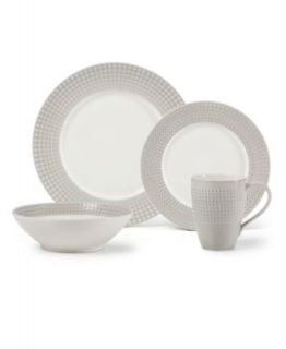 Martha Stewart Collection Dinnerware, Classic Band Grey Collection