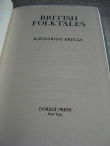 1989 HC British Folktales Katharine Briggs Fairy Folk 0880292881