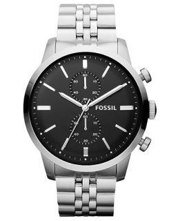 Fossil Watch, Mens Chronograph Townsman Stainless Steel Bracelet 48mm