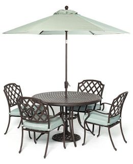 Furniture, 5 Piece Set (48 Round Dining Table and 4 Dining Chairs