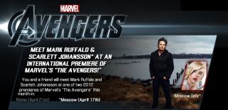 Meet Mark Ruffalo Scarlett Johansson Moscow Premiere “The Avengers
