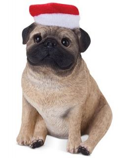 Sandicast Christmas Ornament, Fawn Pug