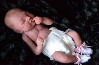 Silicone Preemie Baby Girl Doll Mary Beth by Rita Rich Arnold