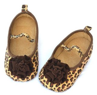Brown Mary Jane Toddler Baby Girl Shoes Size 1 2 3