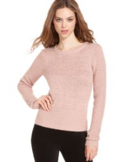 RACHEL Rachel Roy Sweater, Long Sleeve Scoop Neck Sequined Top