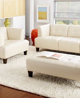 Alessia Leather Sofa Living Room Furniture Sets & Pieces