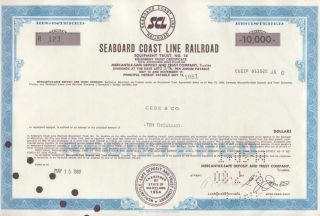 Maryland Seaboard Coast Line Railroad Equipment Trust