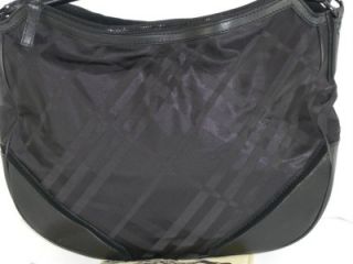 Burberry Black Tonal Check Jacquard Medium Maskell Bag