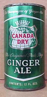 Canada Dry Ginger Ale SS Flat Top Soda Can Maspeth New York