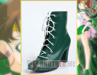 Me™ Sailor Moon Sailor Jupiter Anime cosplay Custom Made Boots Shoes