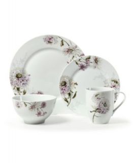 Mikasa Dinnerware, Teal Silk Floral Collection   Casual Dinnerware