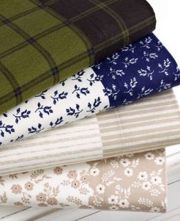 CLOSEOUT Martha Stewart Collection Bedding, Coordinating Flannel Twin