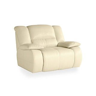 Franco Leather Power Recliner Chair, 51W x 43D x 39H