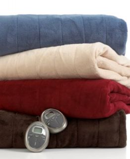 Slumber Rest Blankets, Microvelvet Heated Blankets   Blankets & Throws