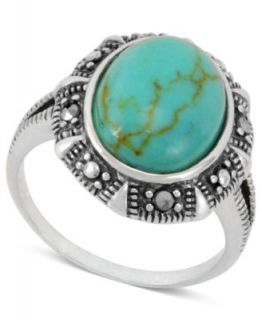 Judith Jack Ring, Sterling Silver Peruvian ite and Marcasite