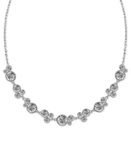 2028 Necklace, Silver Tone Crystal Vine Teardrop Necklace   Fashion