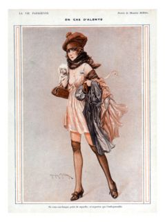 La Vie Parisienne, Maurice Milliere, 1918, France Premium Poster