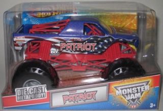 Wheels Monster Jam 2012 The Patriot 1 24 Scale Diecast Truck Mattel