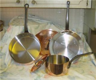 Piece Heavy Copper Stainless Steel Sur La Table Mauviel Cookware Set