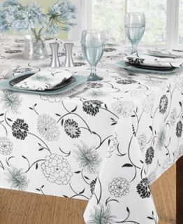 Homewear Table Linens, 70 Serendipity Aqua Round Tablecloth