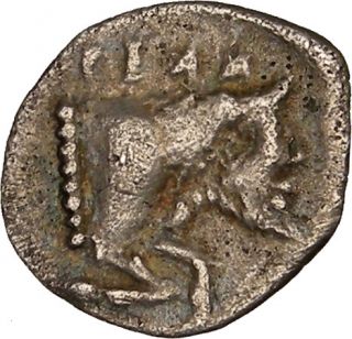 466BC Sicily Gela Manheaded Bull Horse Silvergreek Coin