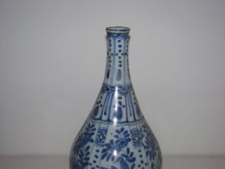 RARE Antique Chinese Porcelain Bottle Vase Wanli 17th C