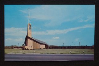 1950s St Paul Lutheran Church McAllen TX Hidalgo Co Postcard Texas