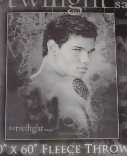 New Twilight Saga Team Jacob Black Fleece Throw Gift Blanket Taylor