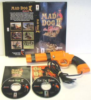 MAD DOG McCREE & MAD DOG II   THE LOST GOLD w/ LIGHT GUN PANASONIC 3DO