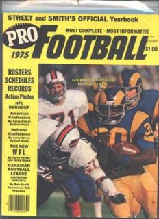 Smiths Pro Football Yearbook Cover Lawrence McCutcheon Rams