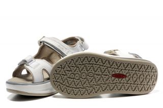 MBT White Grey 2 Sandals Rocker Bottom Shoes