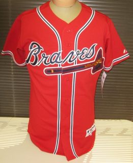 Brian McCann Signed Authentic Red Atlanta Braves Jersey
